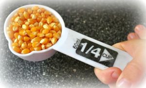 measured popcorn kernels
